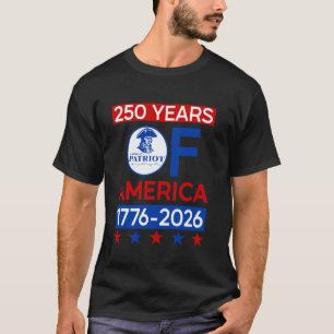 Camiseta 250 años USA Revolución Americana Semiquincentenar