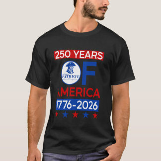 Camiseta 250 años USA Revolución Americana Semiquincentenar