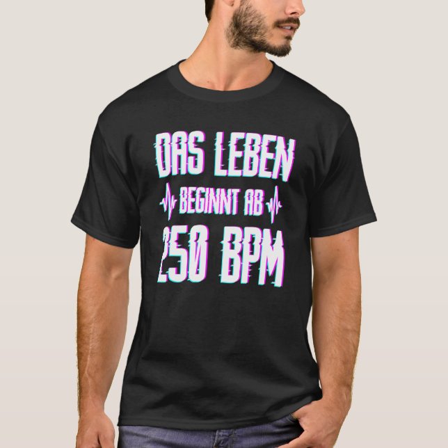Camiseta 250 Bpm Speedcore Harderstyles Uptempo Gabber (Anverso)