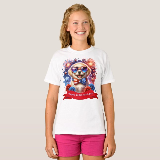 Camiseta 250 cumpleaños de EE. UU. (Anverso completo)