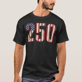 Camiseta 250 Years of Freedom Vintage USA Patriotic 250 D