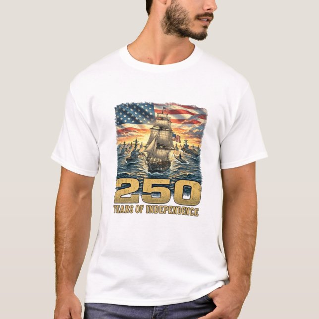 Camiseta 250 Years of Independence: Naval Heritage Tee (Anverso)