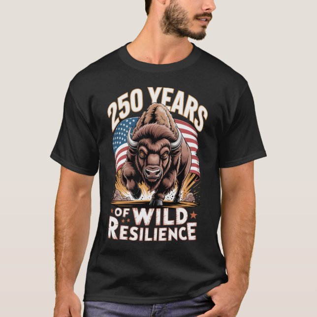 Camiseta 250 Years of Wild Resilience Bison (Anverso)