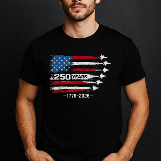 Camiseta 250 Years USA Jets Patriotic Red White Blue (Subido por el creador)