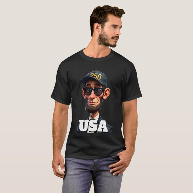 Camiseta 250th America's 4th of July Independence Day  (Anverso completo)