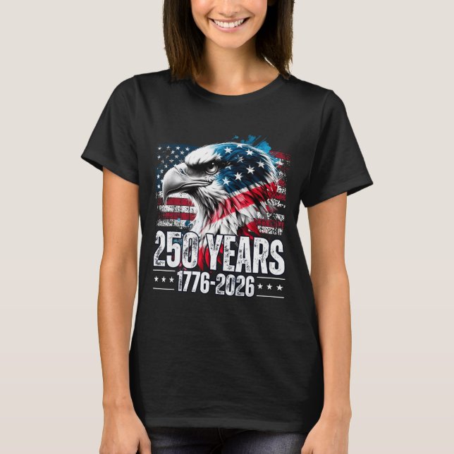 Camiseta 250th Anniversary United States Birthday  (Anverso)