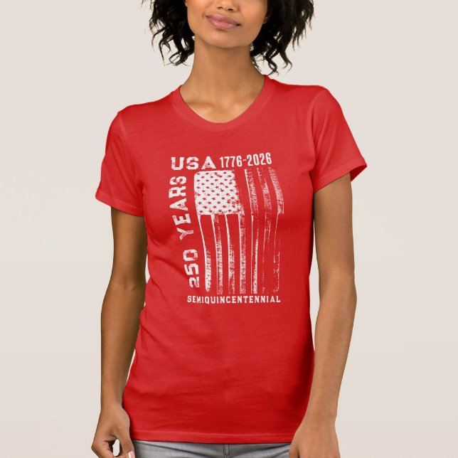 Camiseta 250Th Anniversary USA 4Th Of July  (Anverso)
