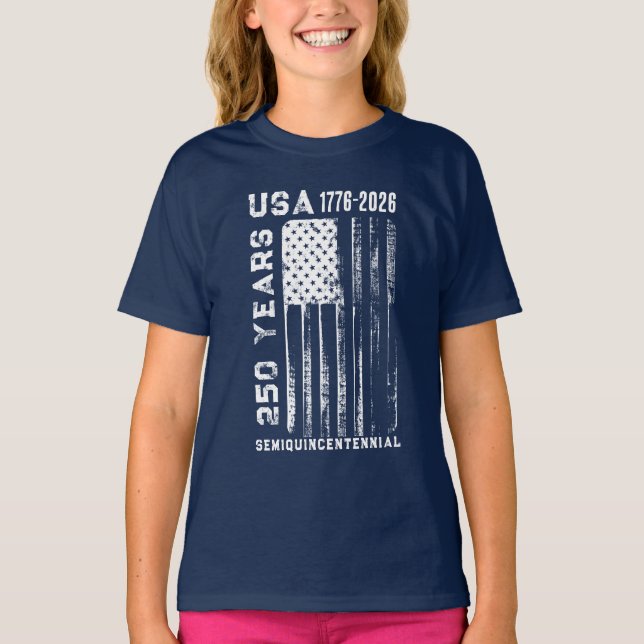 Camiseta 250Th Anniversary USA 4Th Of July T-Shirt (Anverso)