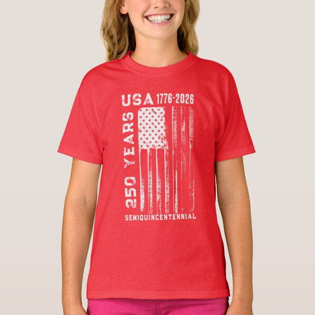 Camiseta 250Th Anniversary USA 4Th Of July T-Shirt (Anverso)