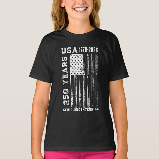 Camiseta 250Th Anniversary USA 4Th Of July T-Shirt (Anverso)