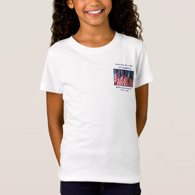 Camiseta 250th Anniversary USA Patriotic Child's  (Anverso)