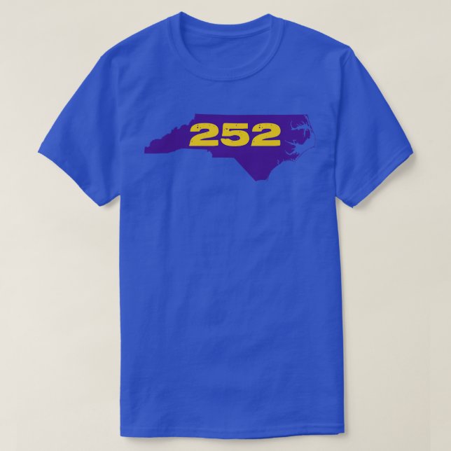 Camiseta 252 Morado y Oro (Diseño del anverso)