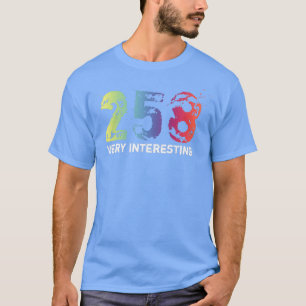 Camiseta 258 Muy interesante Arcoiris con texto blanco
