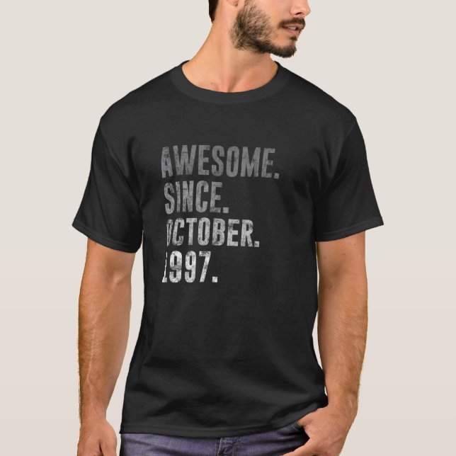 Camiseta 25.ª cosecha de cumpleaños desde octubre de 1997 (Anverso)