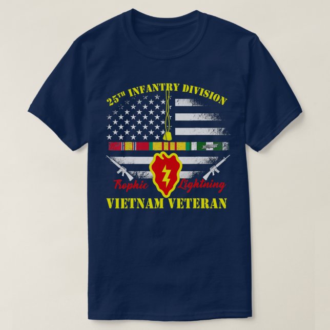 Camiseta 25.ª División de Infantería Vietnam Veteran Tee Vi (Diseño del anverso)