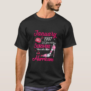 Camiseta 25.ª Leyenda De Decoración De Cumpleaños Nacida En