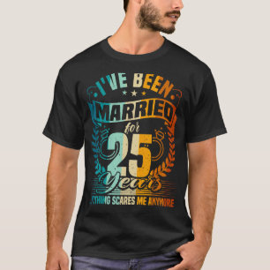 Camiseta 25° aniversario Boda, 25 años de matrimonio, Husba