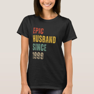 Camiseta 25° aniversario Boda para él desde 1999 Vintag