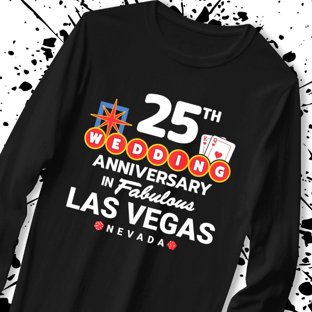 Camiseta 25° Aniversario Boda Parejas Las Vegas (Subido por el creador)