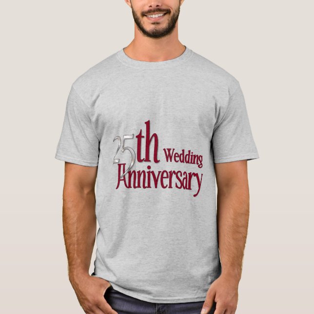 Camiseta 25° Aniversario de la Plata y Borgoña (Anverso)