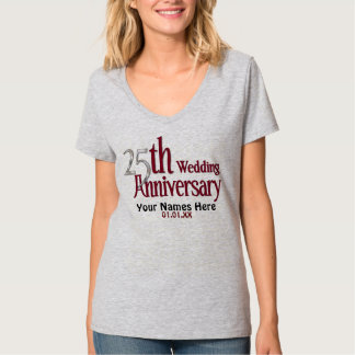 Camiseta 25° Aniversario de la Plata y Borgoña