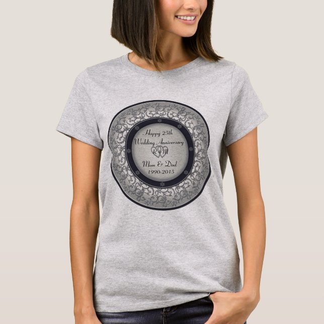 Camiseta 25° Aniversario del Boda de Plata (Anverso)