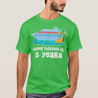 Camiseta 25 Aniversario Parejas de Cruceros 25 años juntos