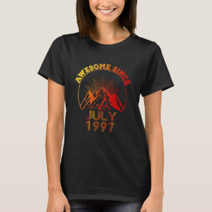 Camiseta 25 años asombroso desde julio de 1997 25º cumpleañ
