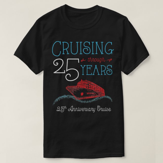 Camiseta 25 años cruzando su casa y la suya coincidiendo co (Diseño del anverso)