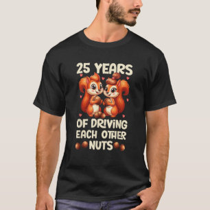 Camiseta 25 años de Boda cada 25 años de manejo