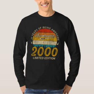 Camiseta 25 años de edad 2000 Regalo retro asombroso de 25