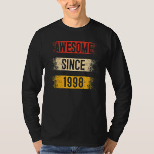 Camiseta 25 años de edad increíble desde 1998 25º cumpleaño