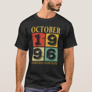 Camiseta 25 años de edad increíble desde octubre