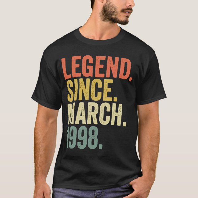 Camiseta 25 años de edad Leyenda de cumpleaños número 25 de (Anverso)