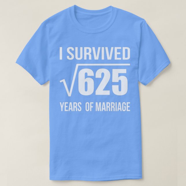 Camiseta 25 años de matrimonio regalo Boda 25 años (Diseño del anverso)