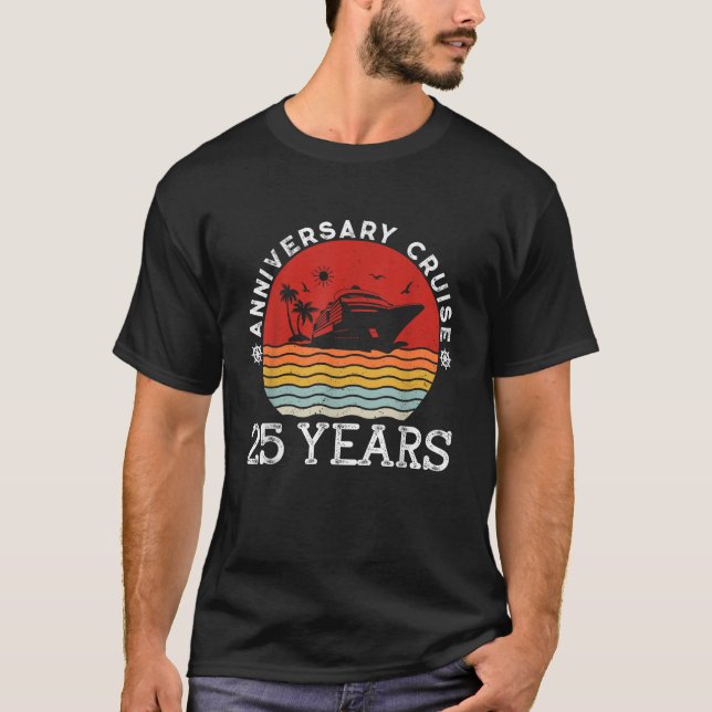 Camiseta 25 años Pareja 25 Aniversario Boda Crusie Shi (Anverso)
