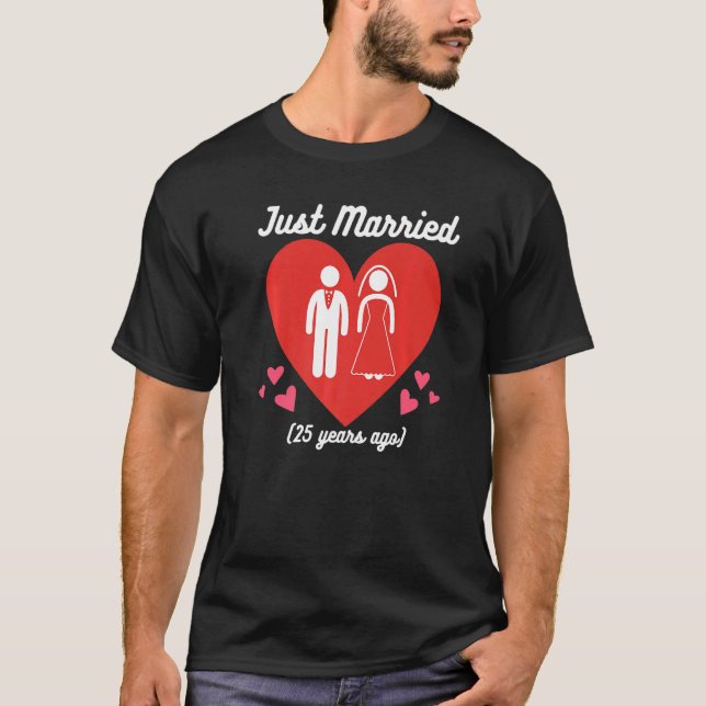 Camiseta 25 Años Sólo Matrimonio Casado Veinte F (Anverso)