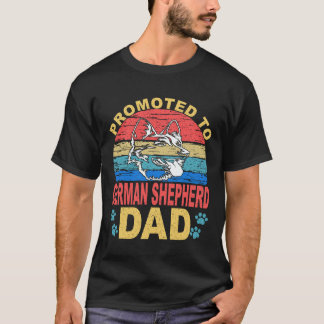 Camiseta 25 Ascendido a Papá de Pastor Alemán Pastor Alemán