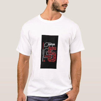 CAMISETA 25 AUTHENTIC. TEXT PRINTED T-SHIRT