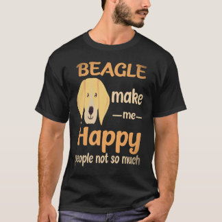 Camiseta 25 Beagle Me Hacen Feliz a las Personas No Tanto B