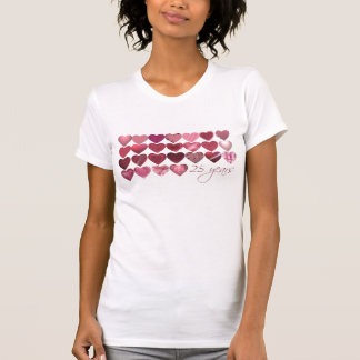 CAMISETA 25 CORAZONES DURANTE 25 AÑOS