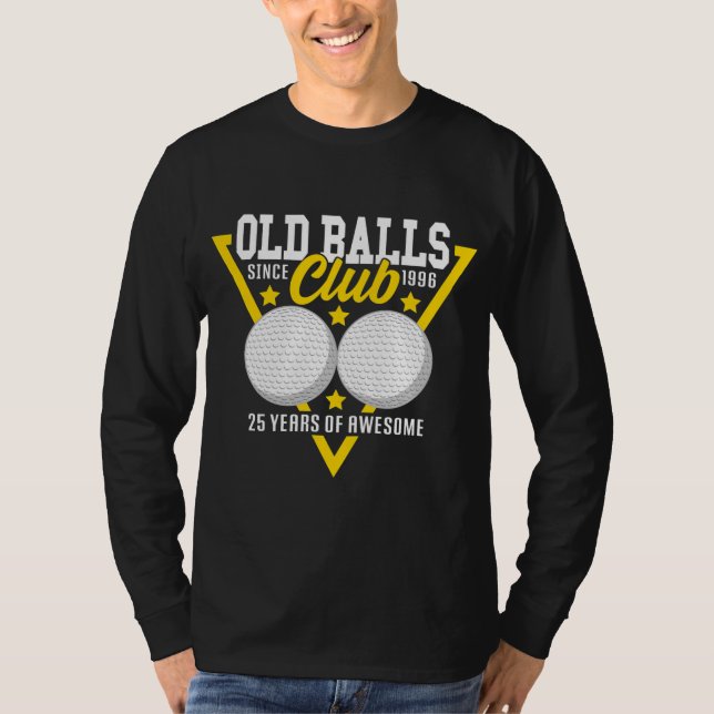 Camiseta 25 cumpleaños I 1996 Old Balls Club I Sport Golf (Anverso)