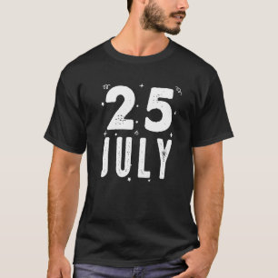 Camiseta 25 De Julio Aniversario Fiesta Ocasiones Especiale