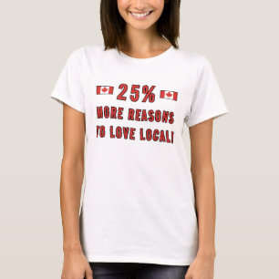 Camiseta ¡25% Más Razones Para Amar Lo Local! - Apoya a Can