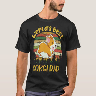Camiseta 25 Mejor papá Corgi del mundo Corgi