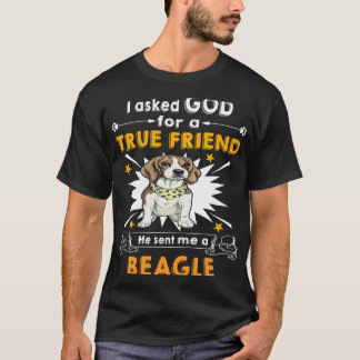 Camiseta 25 Preguntó Dios Verdadero Amigo A Beagle
