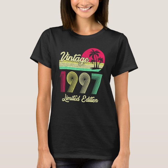 Camiseta 25 Year Old  Vintage 1997 25th Birthday (Anverso)