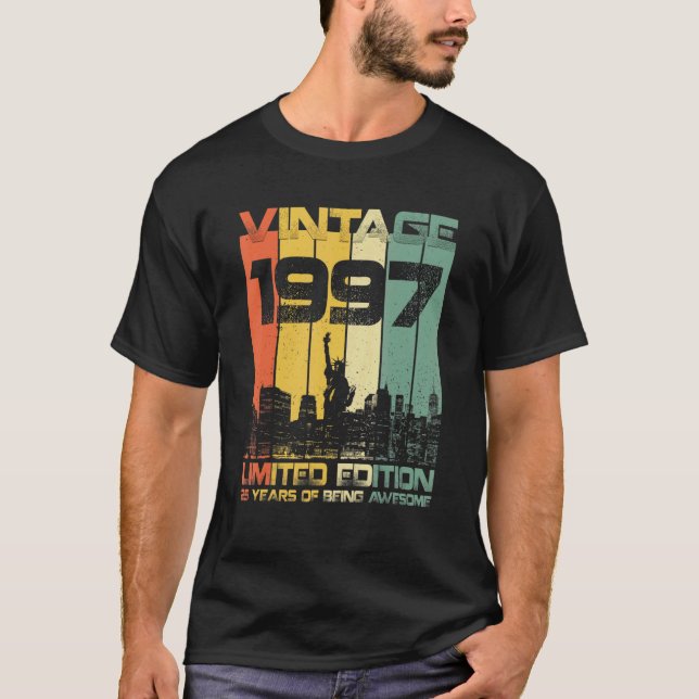 Camiseta 25 Year Old  Vintage 1997  25th Birthday (Anverso)