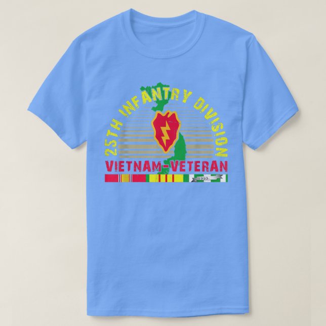 Camiseta 25th Infantry Division Vietnam Veteran  (Diseño del anverso)