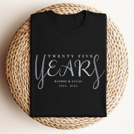 Camiseta 25th Silver Wedding Anniversary Gift